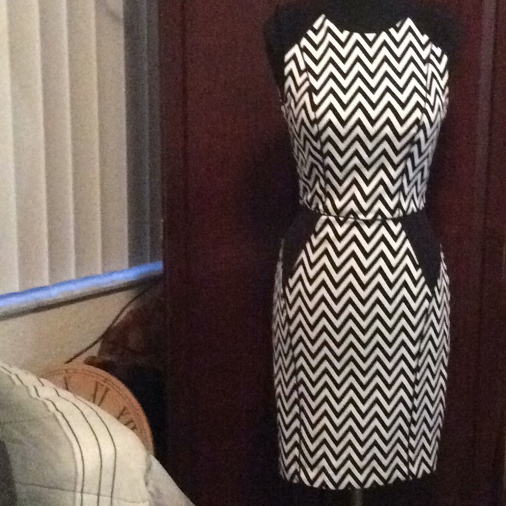 Black and white dress